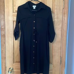 Women’s Maternity Black Long Sleeve Dress